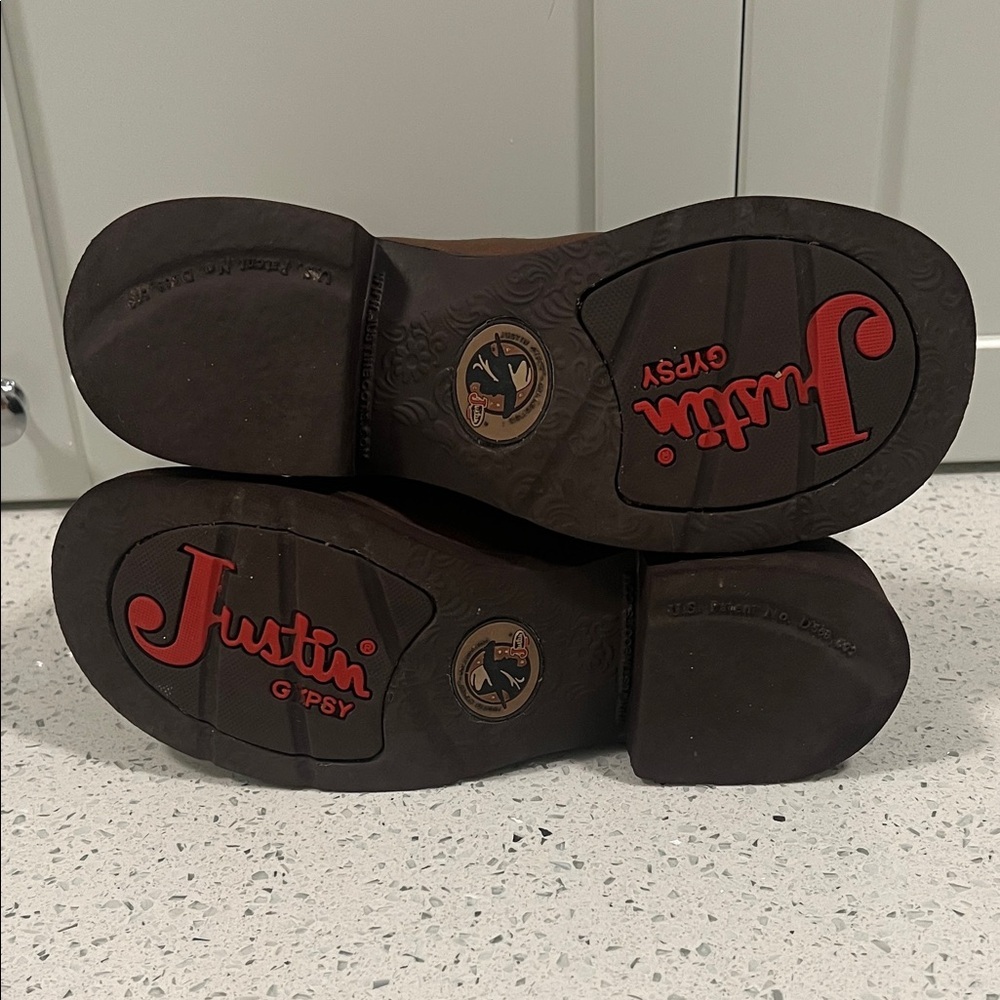 JUSTIN "Gypsy" Boots Women's Leather Cowgirl Embroidered Size 7.5B - Picture 16 of 16